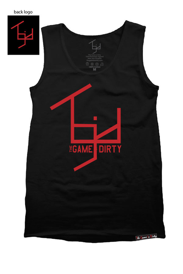 TGID MALE TANKTOP (BLK/RED)