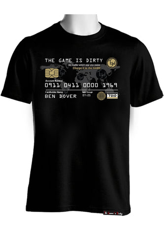 TGID CREDIT CARD T-SHIRT (BLK/GOLD)