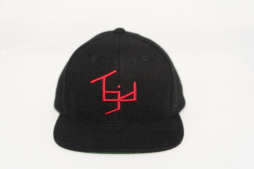 TGID SNAPBACK (BLACK/RED) WOOL BLEND