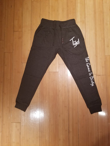 TGID JOGGER SWEATPANTS (CHARCO GRY/WHT)