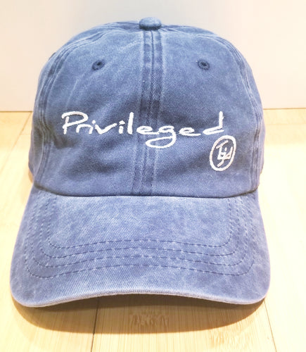 TGID PRIVILEGED DAD HAT (BLU DENIM/WHT)