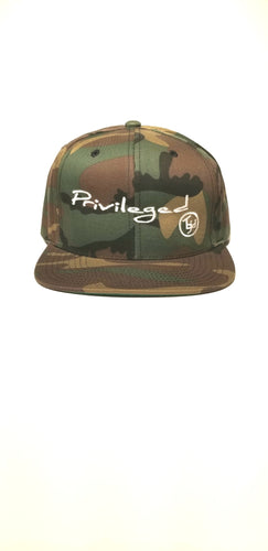 TGID PRIVILEGED CAMO SNAPBACK (BRO/GRN)