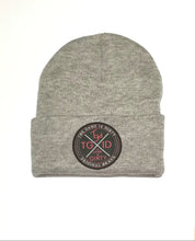 TGID  PATCH BEANIE (GRAY/RED)