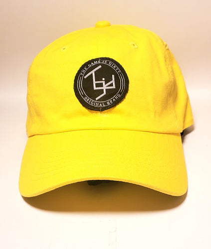 TGID DAD HAT(Yellow/Blk)  Distressed Patch