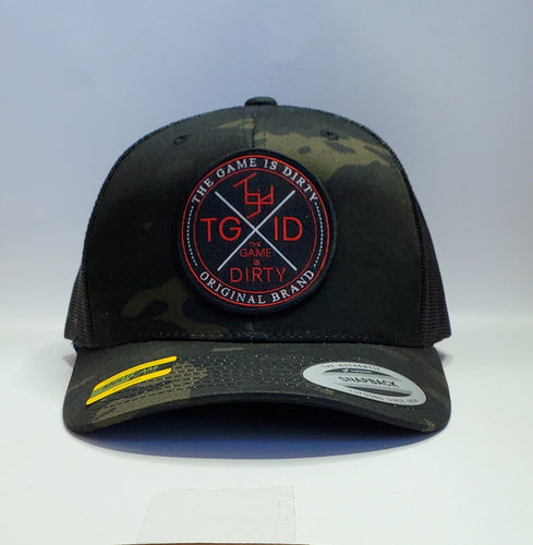 TGID   X Patch Baseball Mesh Cap ( Blk Camo)