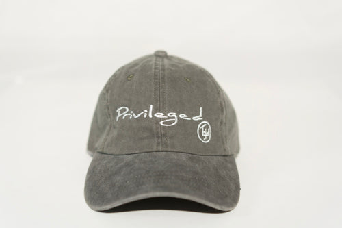 TGID PRIVILEGED DAD HAT (OLIVE GRN/WHT)