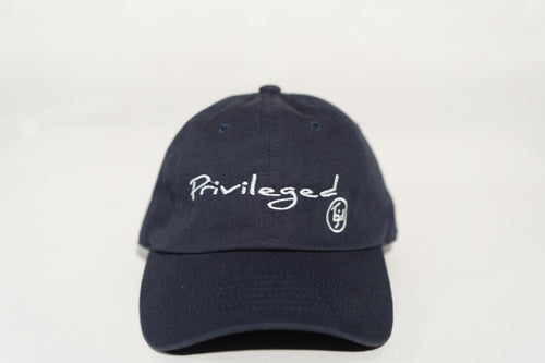 TGID PRIVILEGED DAD HAT (NAVY BLU/WHT)