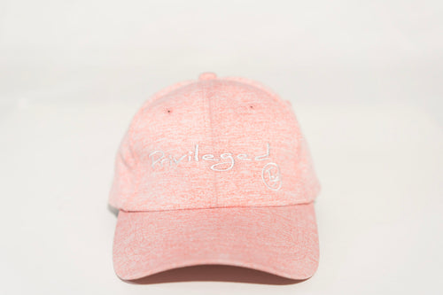 TGID PRIVILEGED DAD HAT (PEACH/WHT)