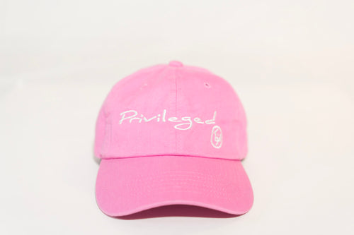 TGID PRIVILEGED DAD HAT (PINK/WHT)