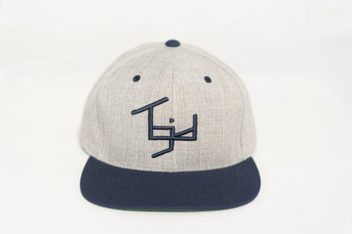 TGID SNAPBACK (LT GRAY/NAVY BLUE)