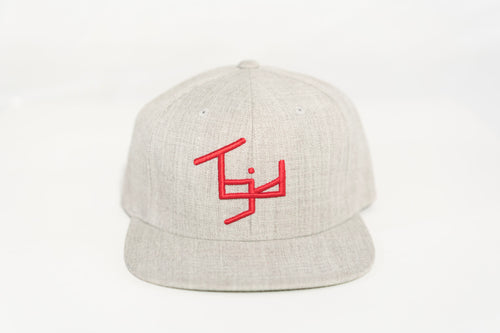 TGID SNAPBACK (LT GRAY/RED)