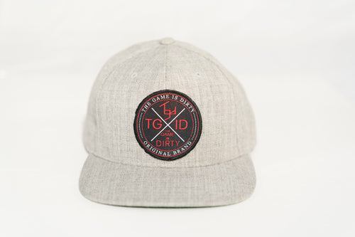 TGID SNAPBACK (LT GRAY/BLK/RED PATCH)