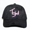 TGID DAD HAT(BLK/PINK) LOGO (SUEDE TEXTURE)