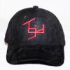 TGID DAD HAT(BLK/RED) LOGO (SUEDE TEXTURE)