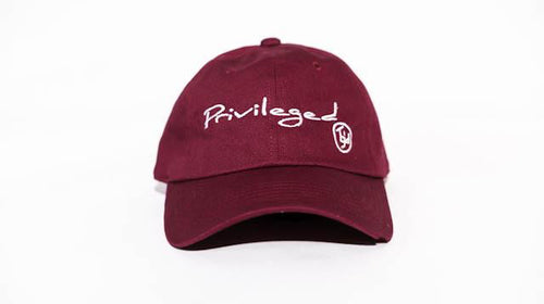 TGID PRIVILEGED DAD HAT (BURG/WHT)