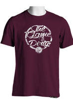 TGID CIRCLE T-SHIRT (BURGUNDY/WHT)