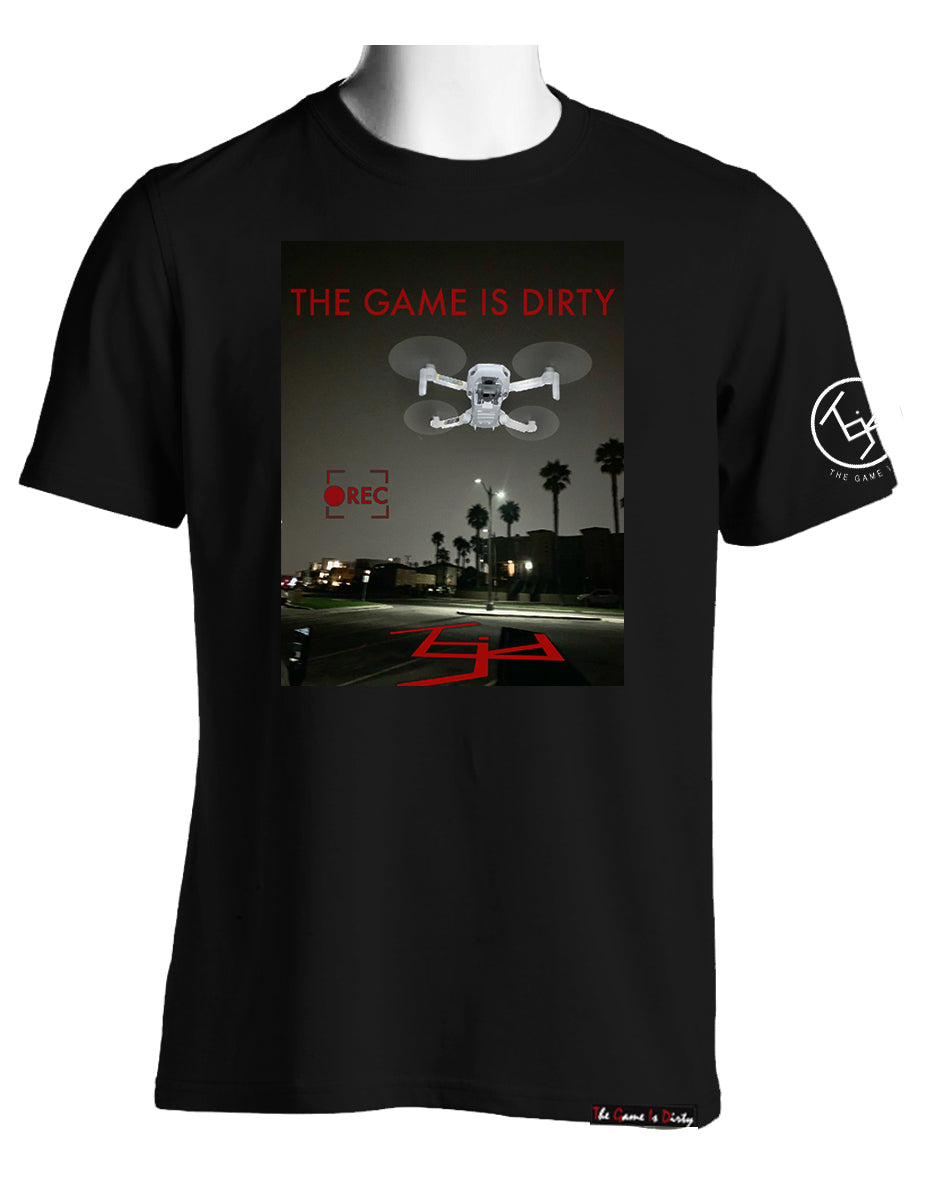 TGID DRONE T-SHIRT (BLK/RED)