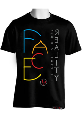 TGID FACE REALITY T-SHIRT(BLK/MULTI)
