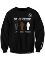 TGID  SAME CRIME CREWNECK SWEATSHIRT (BLACK) Authentic Original Makers (2012) (Snoop Dogg)